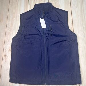 New AkuVol Men’s‎ Outerwear Vest Blue with pockets Size Medium